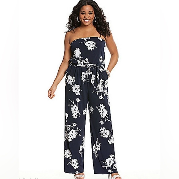 Lane Bryant Pants - Lane Bryant strapless jumpsuit 18/20